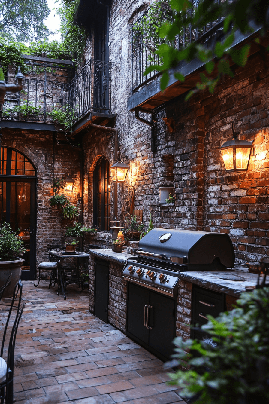 outdoor bbq area