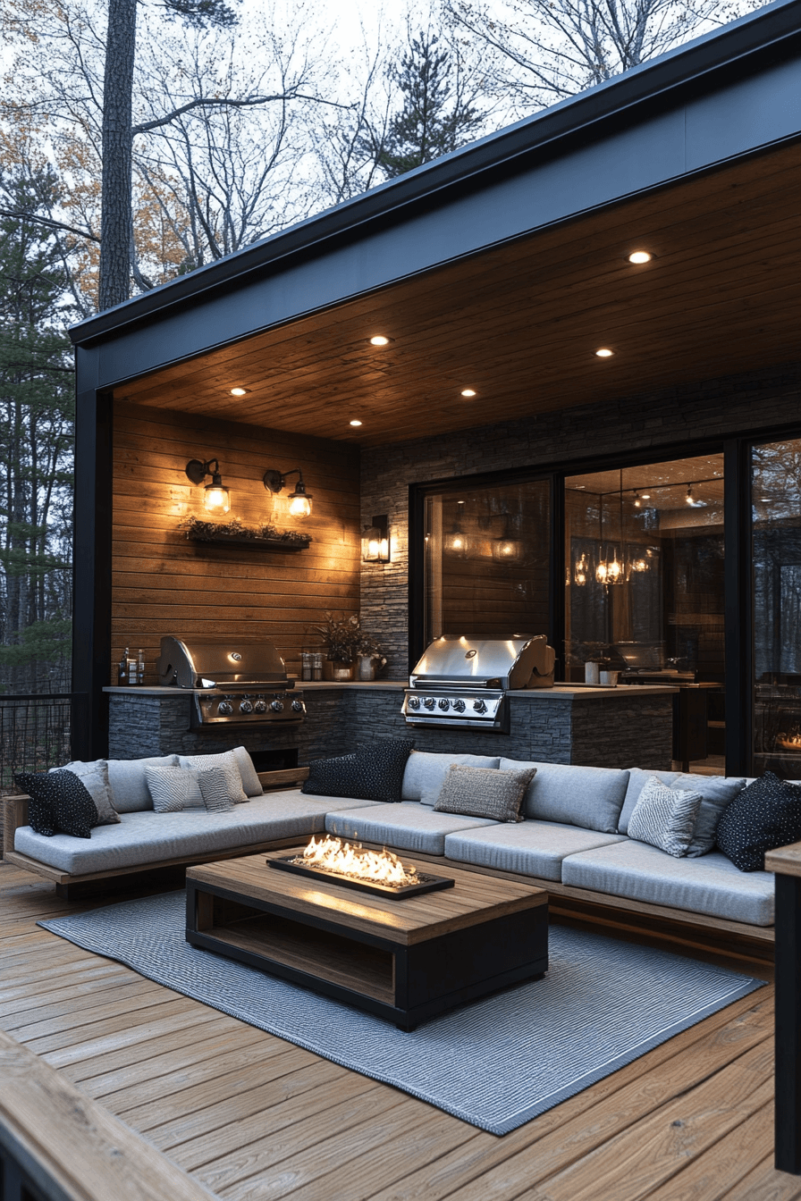 outdoor bbq area