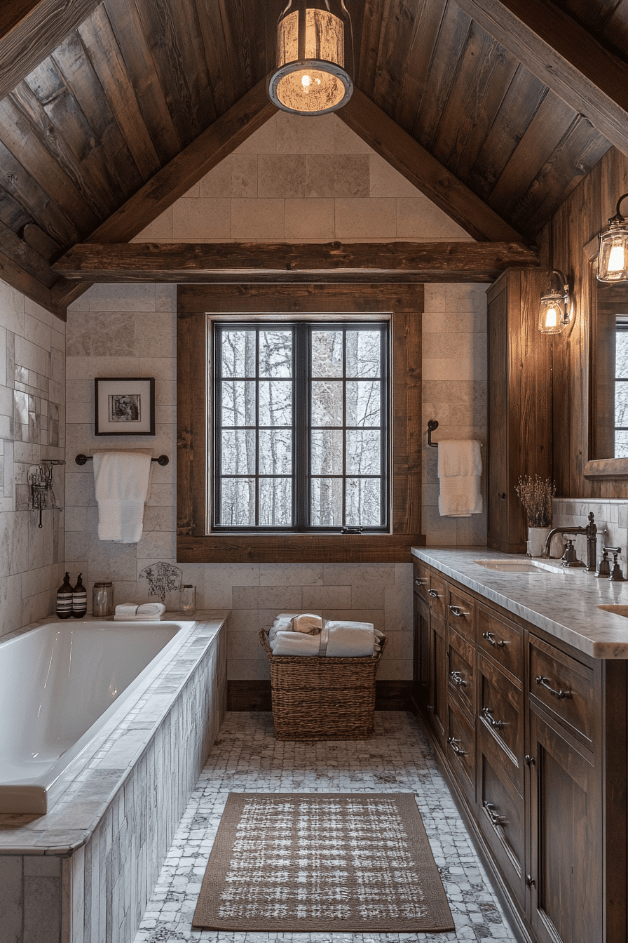 rustic bathroom designs