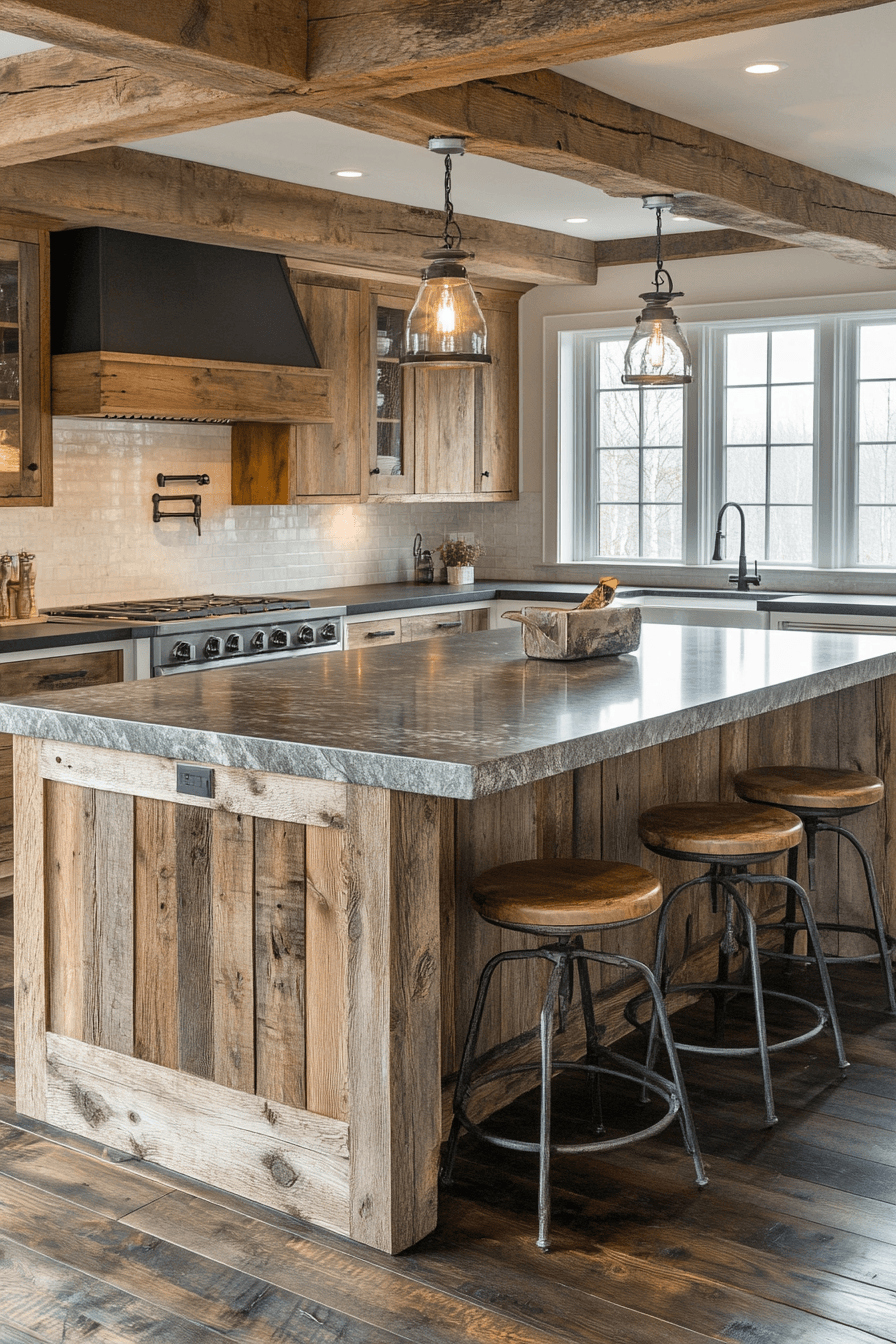 rustic farmhouse kitchen