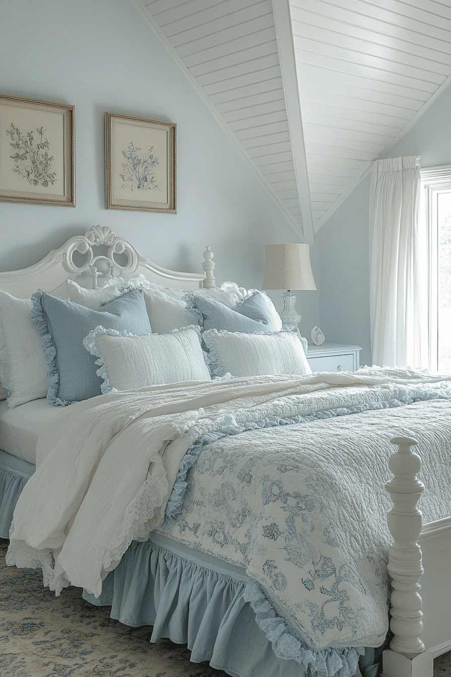 vintage shabby chic bedroom