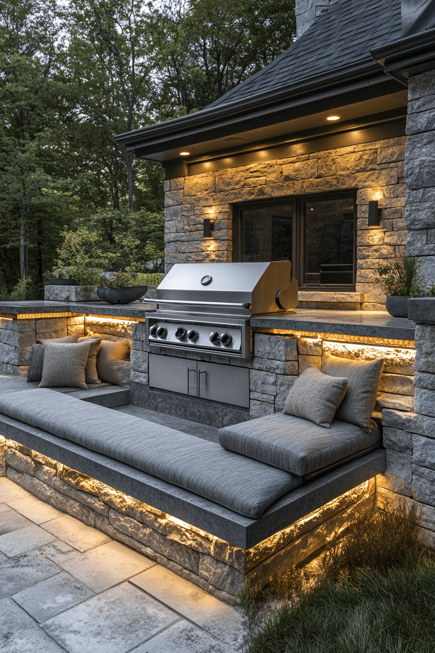 outdoor bbq area