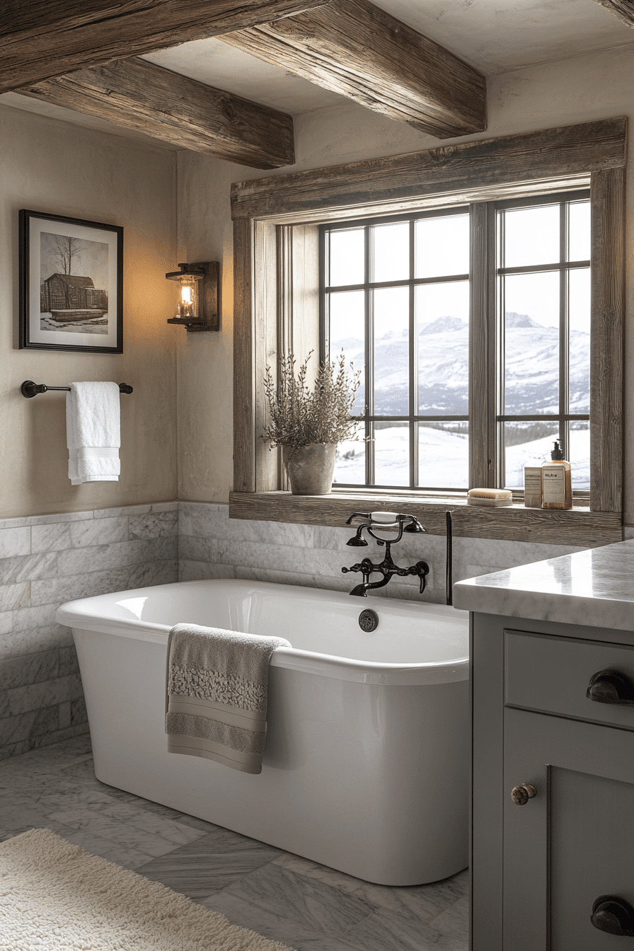 rustic bathroom designs