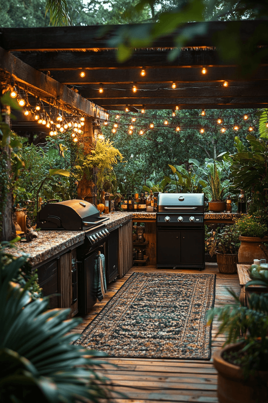 outdoor bbq area