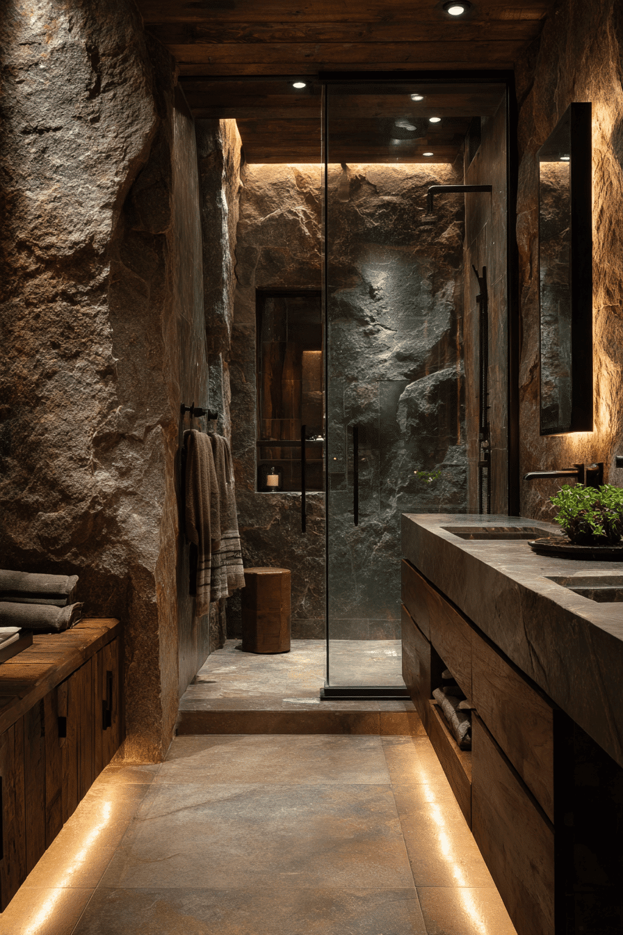 rustic bathroom designs