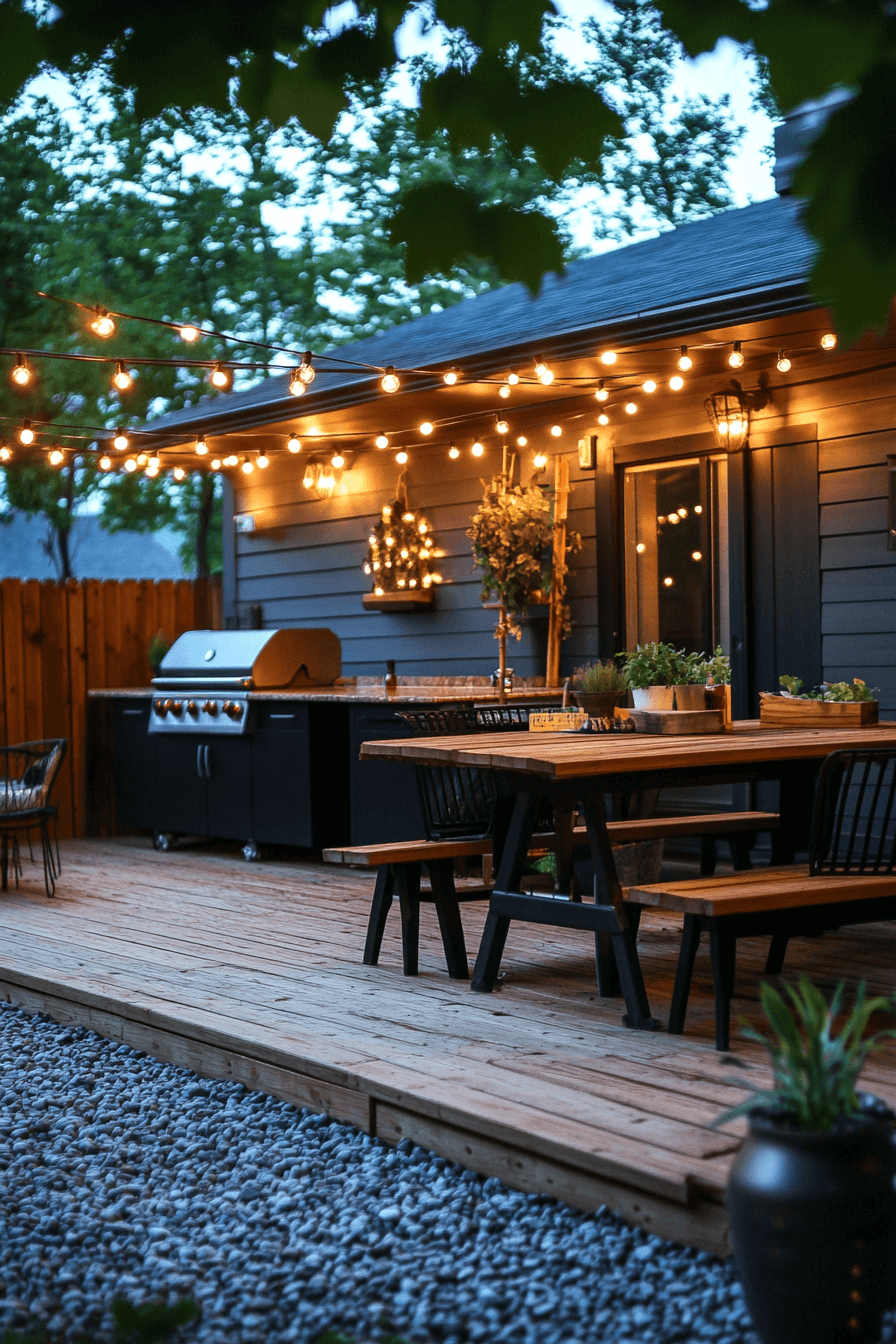 outdoor bbq area