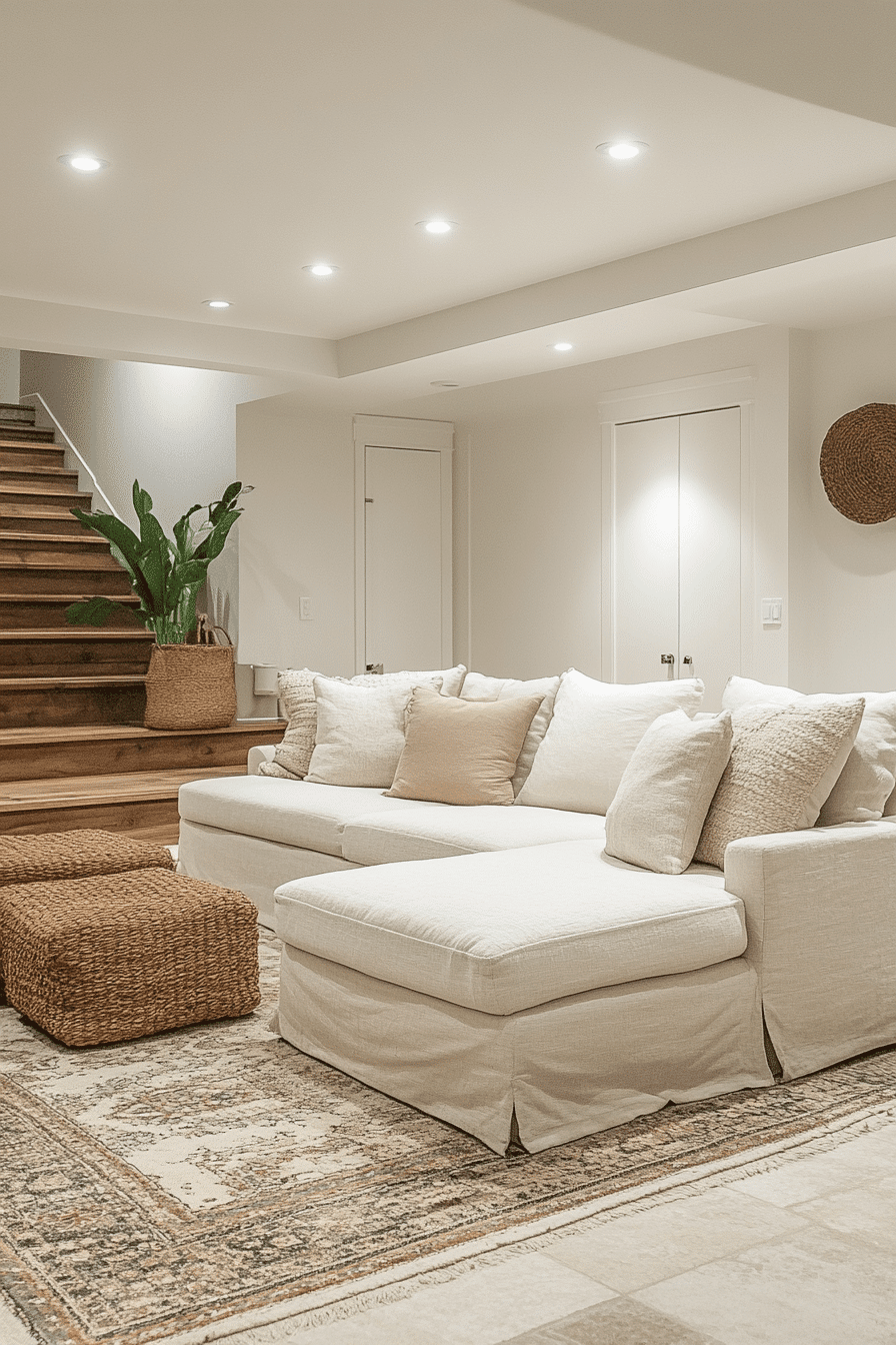 29 Finished Basement Ideas That Make Downstairs Feel Stylish, Cozy, and ...