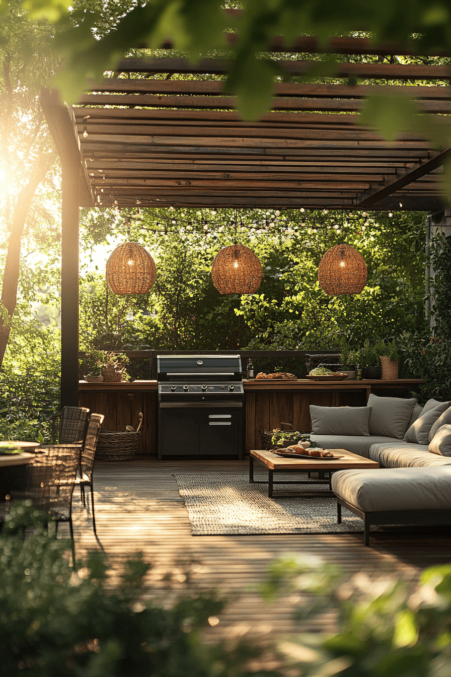 outdoor bbq area