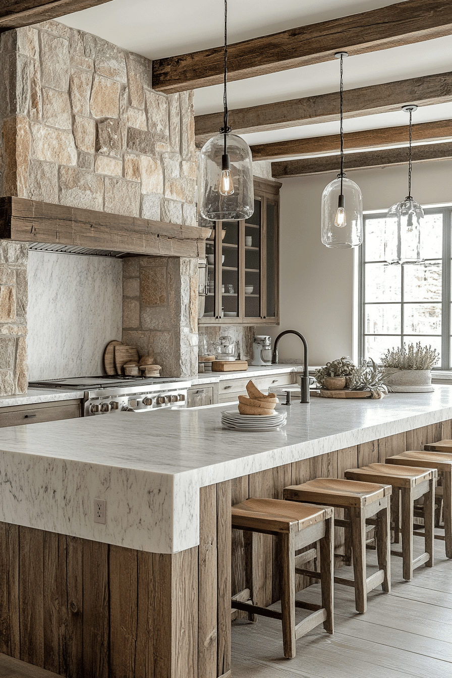 rustic farmhouse kitchen