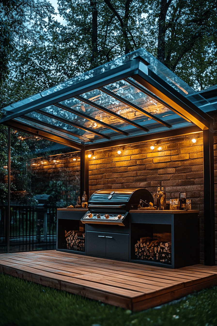 outdoor bbq area