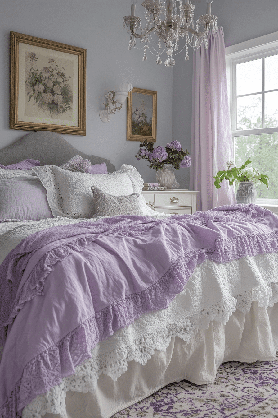 vintage shabby chic bedroom