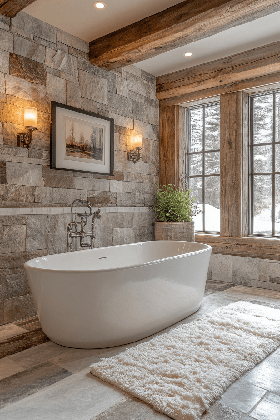 29 Rustic Bathroom Designs That Feel Warm, Charming, and Full of ...