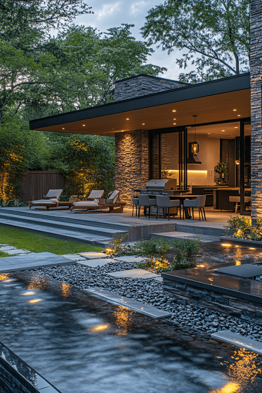 outdoor bbq area