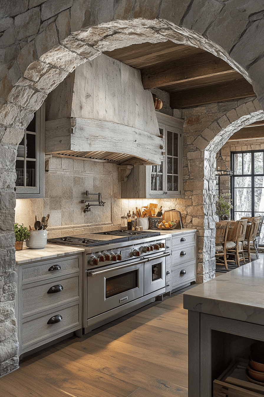 rustic farmhouse kitchen