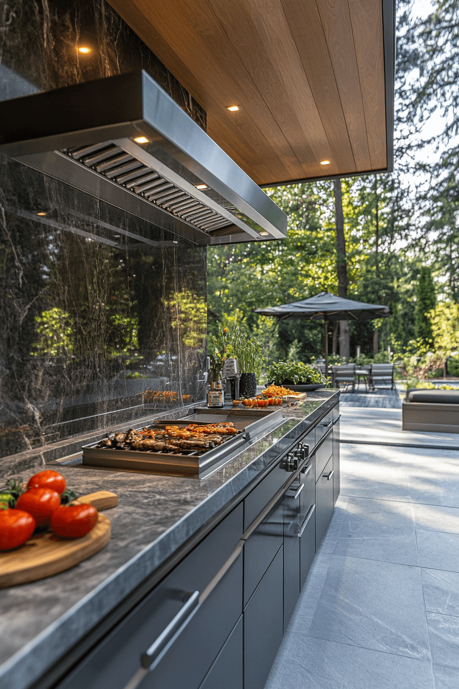outdoor bbq area