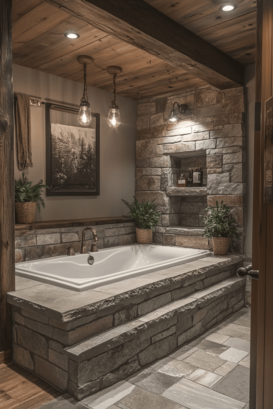 rustic bathroom designs