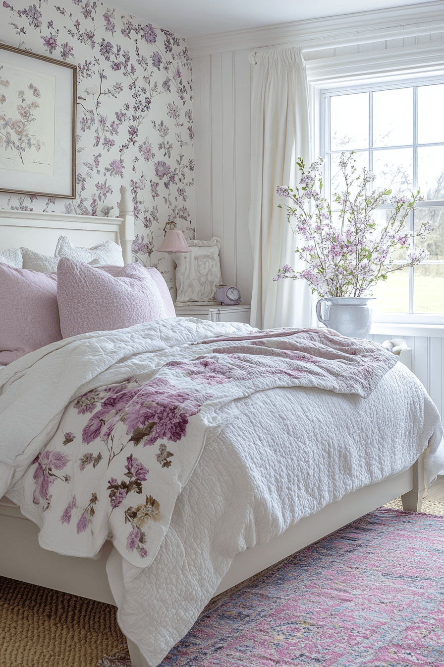 vintage shabby chic bedroom