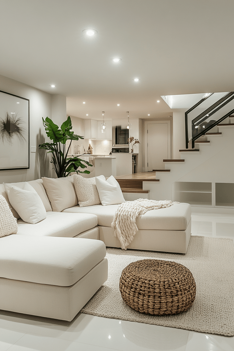 29 Finished Basement Ideas That Make Downstairs Feel Stylish, Cozy, and ...