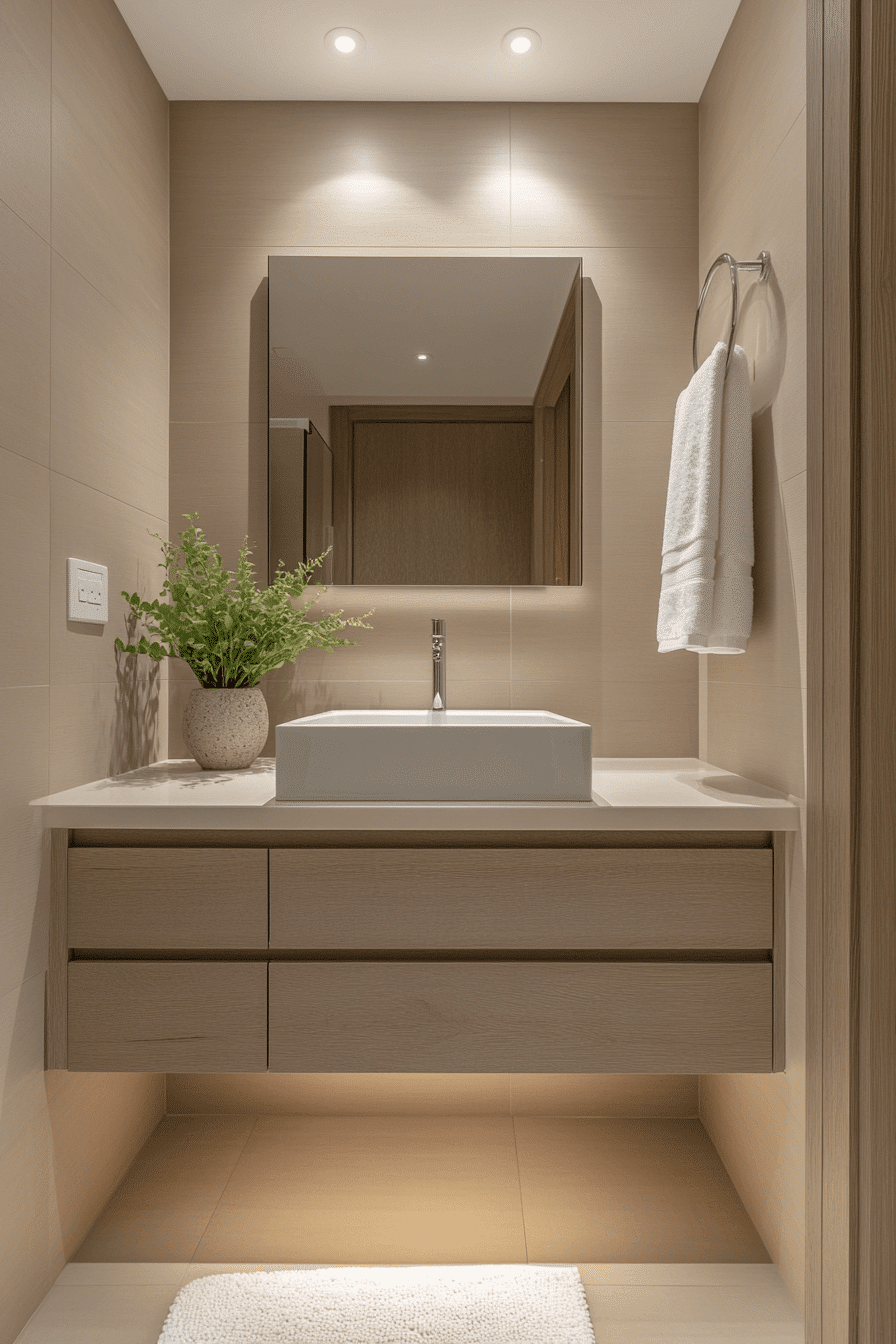 small bathroom interior