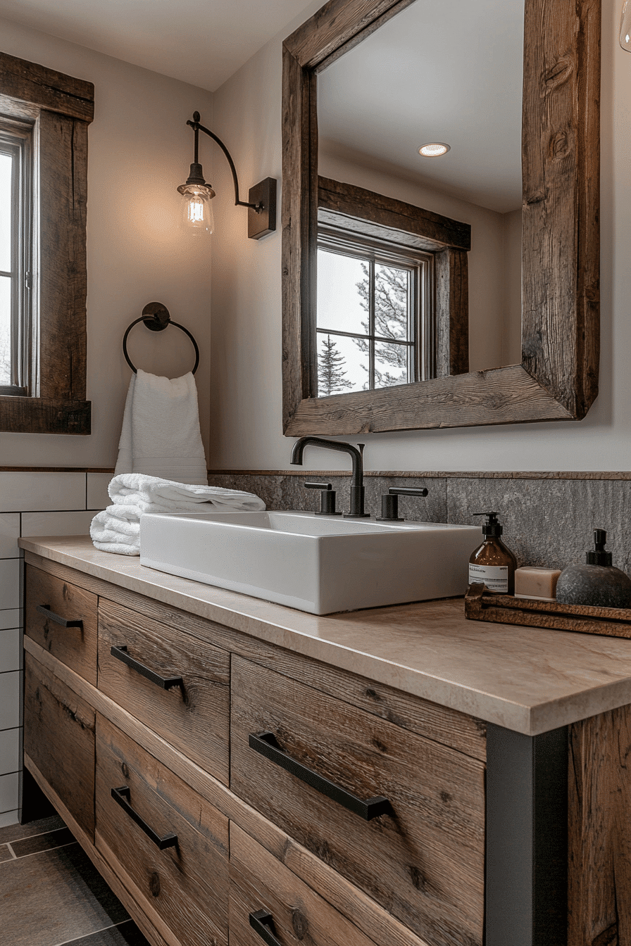 rustic bathroom designs