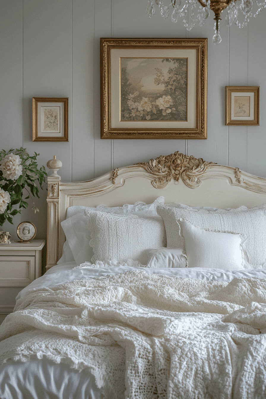 vintage shabby chic bedroom