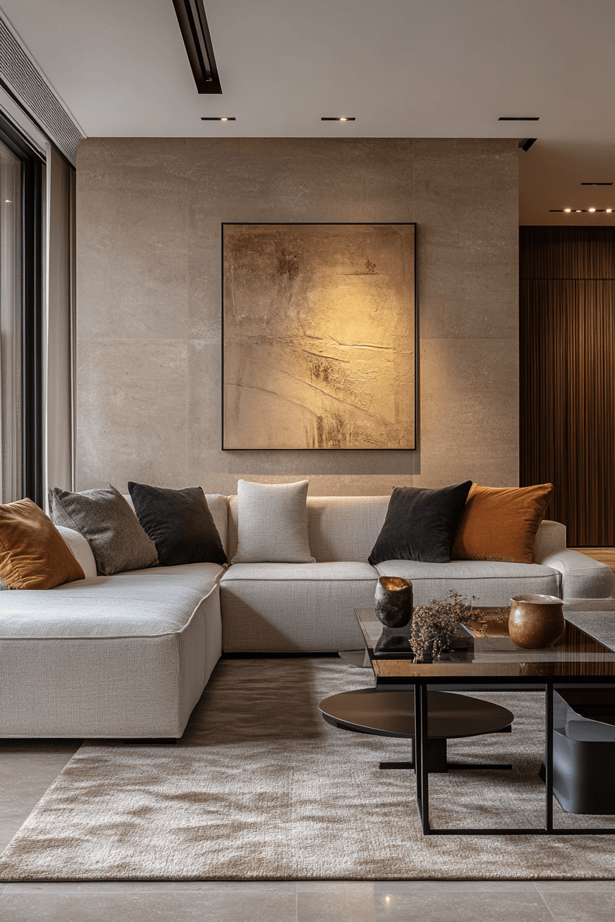 modern minimalist living room