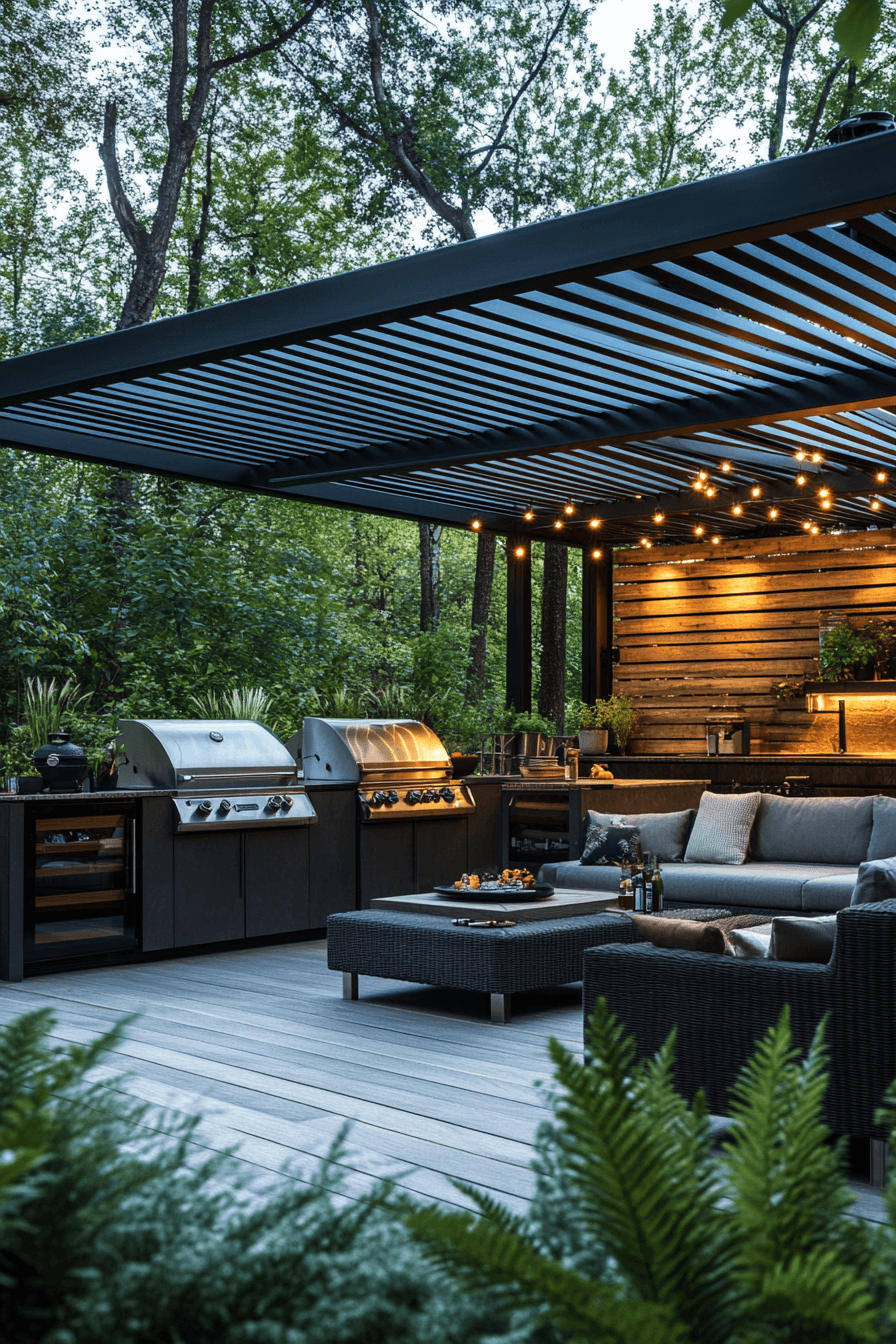 outdoor bbq area