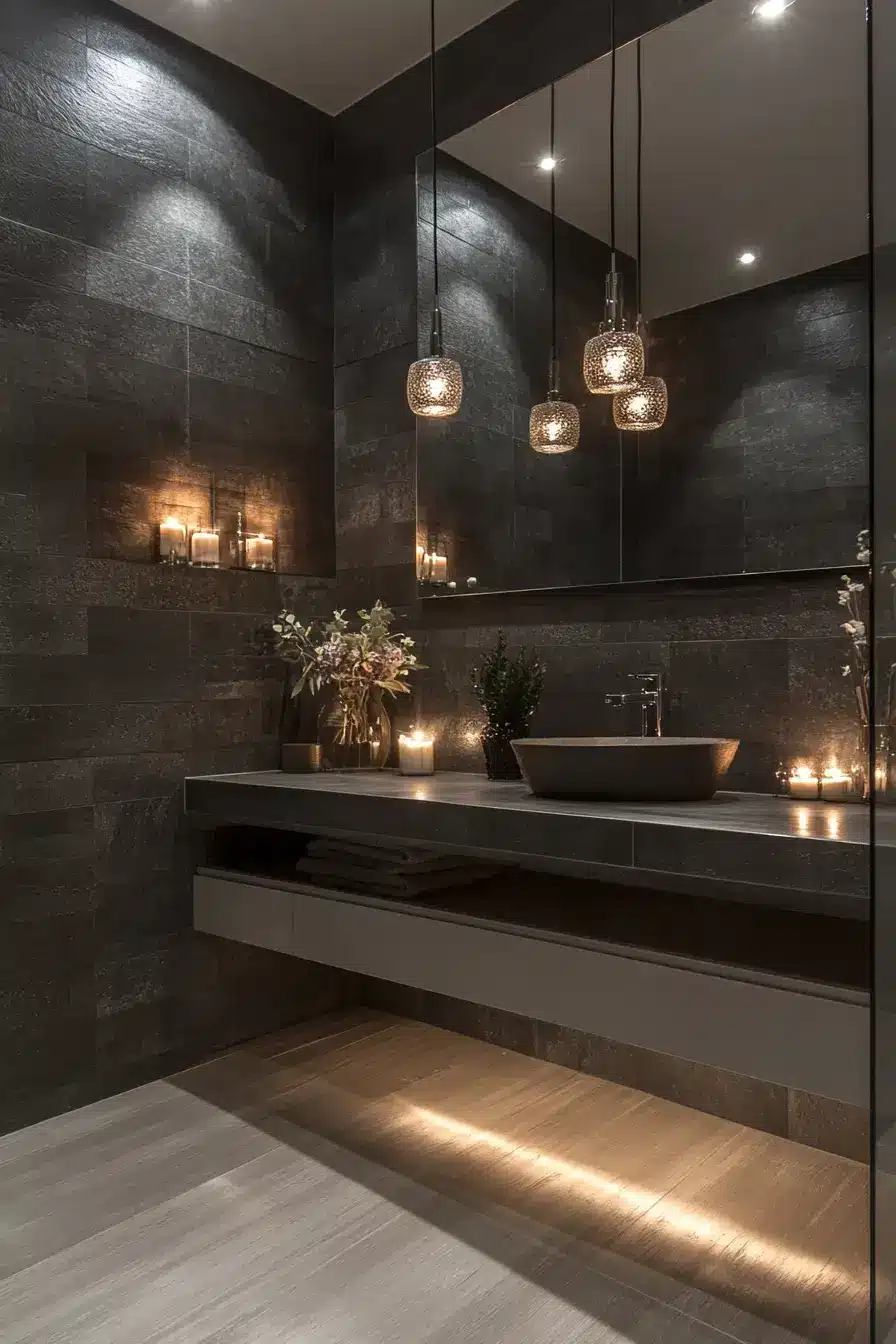 grey bathroom