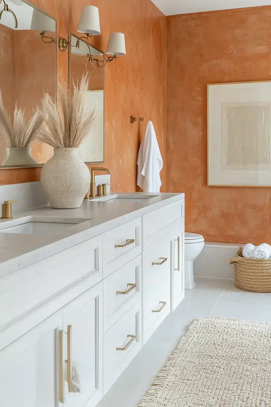 terracotta bathroom