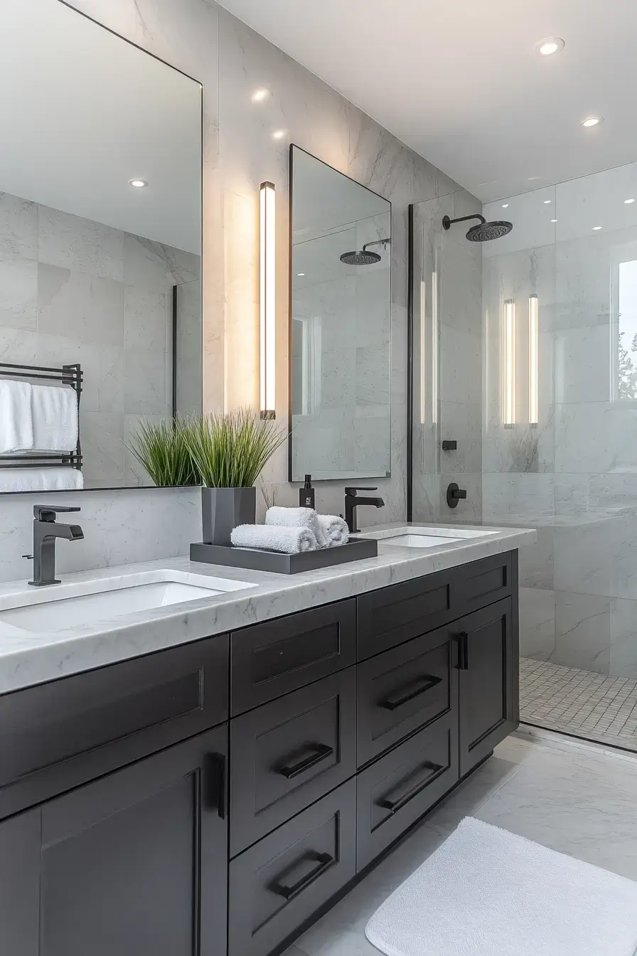 grey bathroom