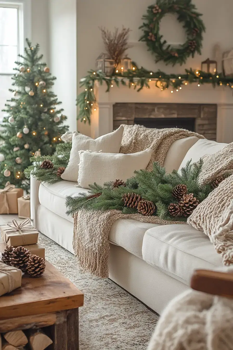 natural christmas decor