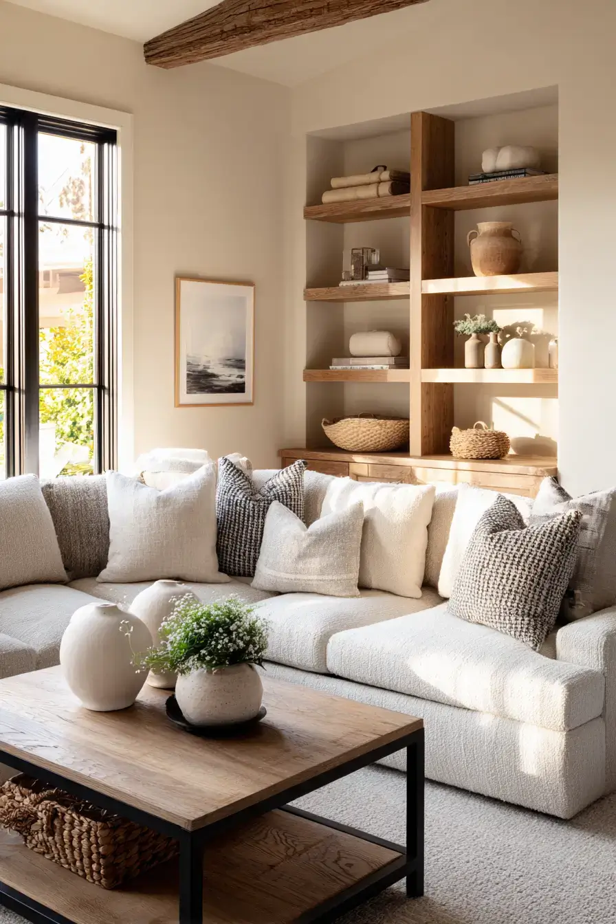 rustic farmhouse living room