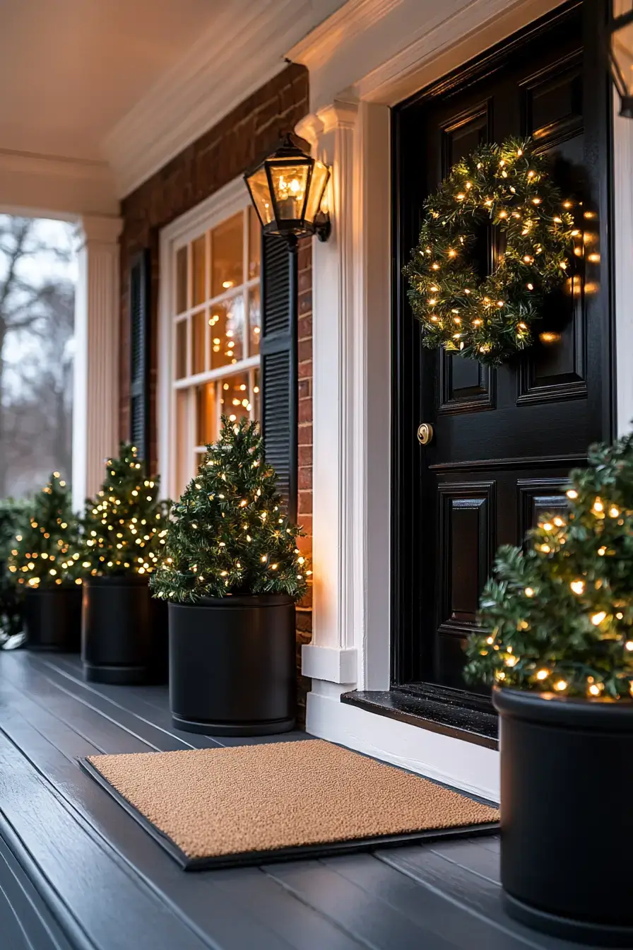 front porch christmas decor