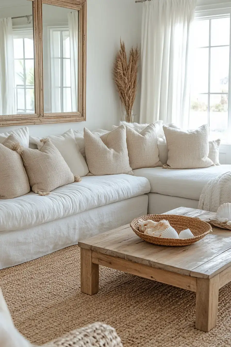 coastal casual living room