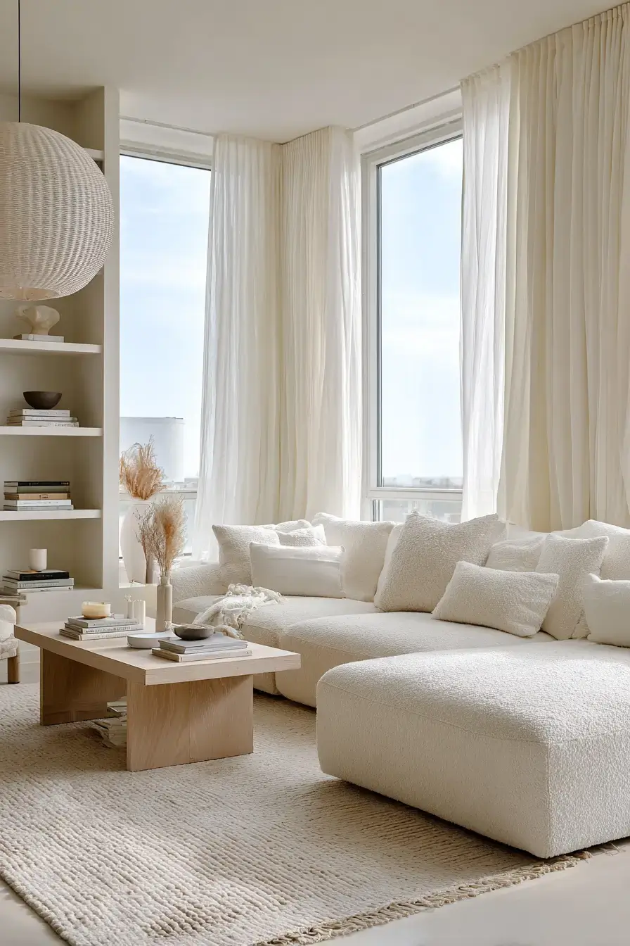 cozy minimalist living room
