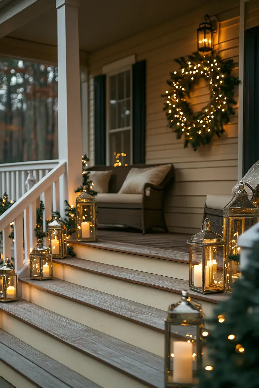 front porch christmas decor