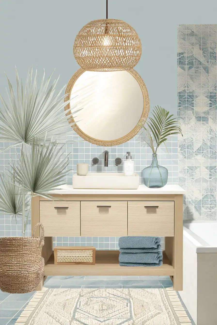 modern coastal bathroom