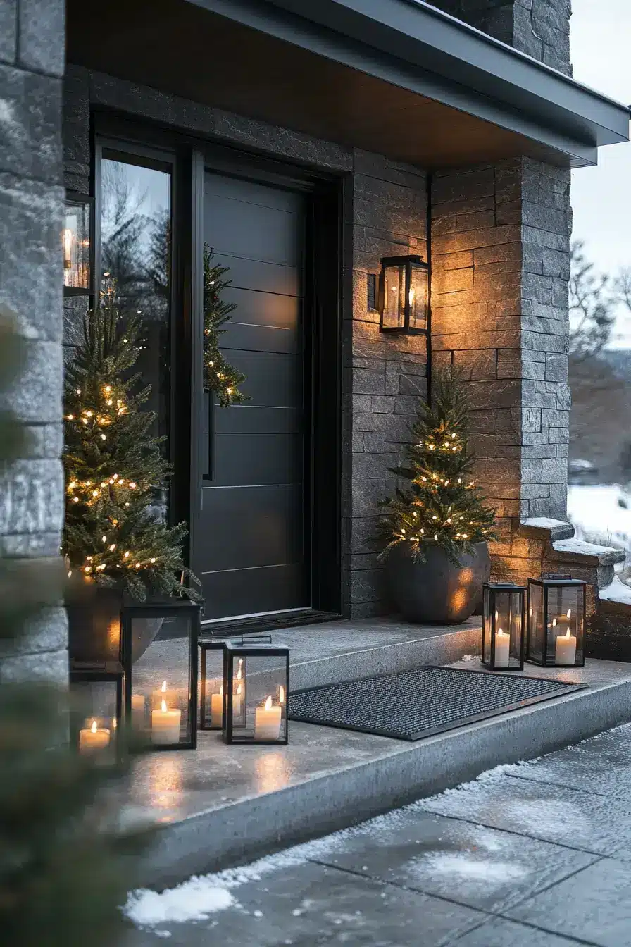 front porch christmas decor