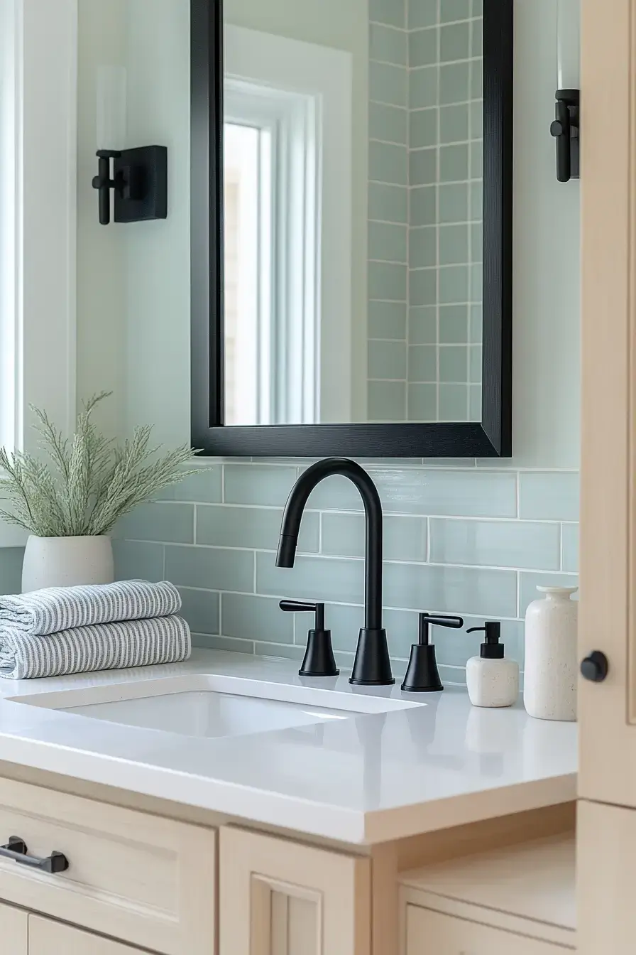 modern coastal bathroom