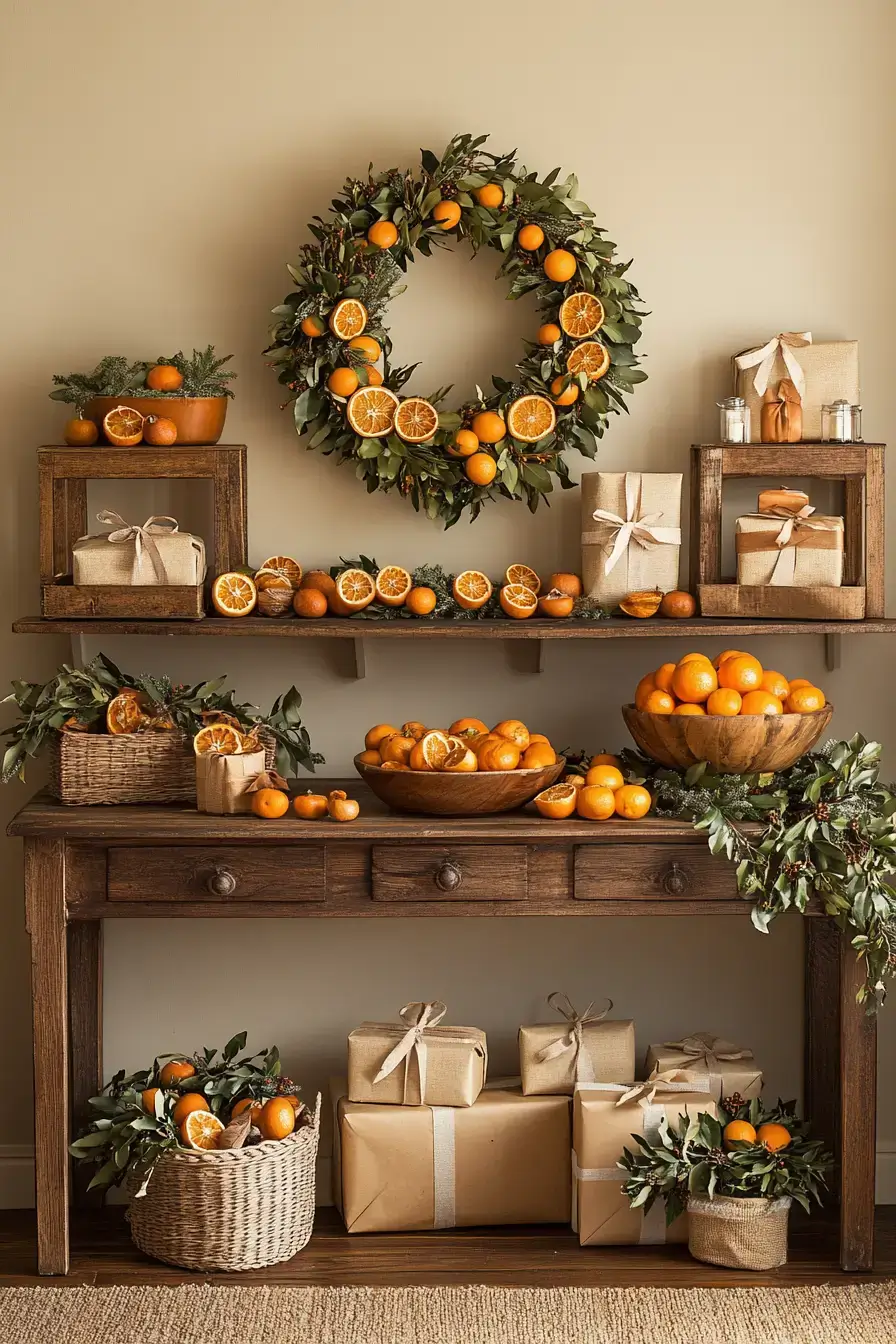 natural christmas decor