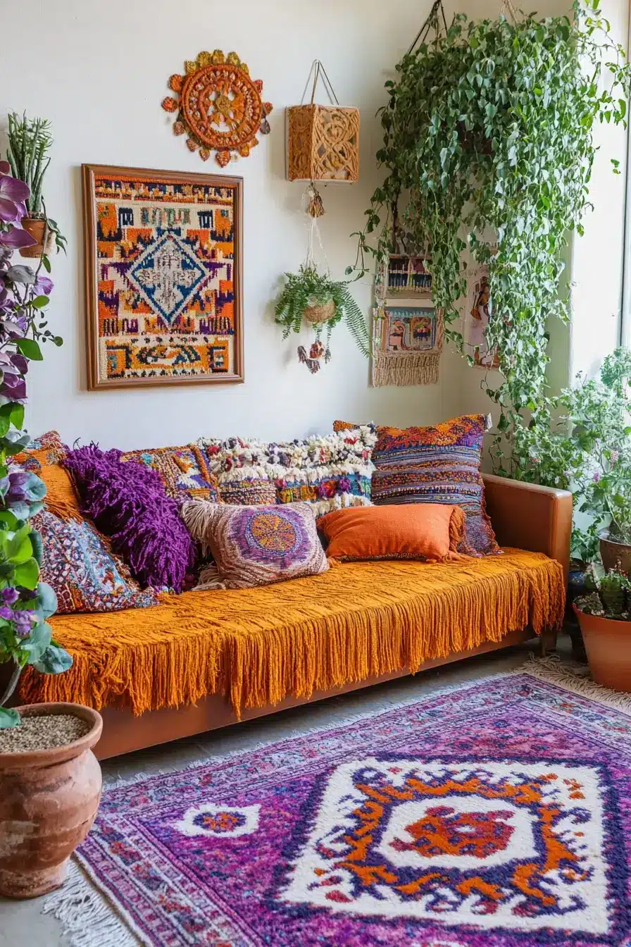 afro bohemian style decor