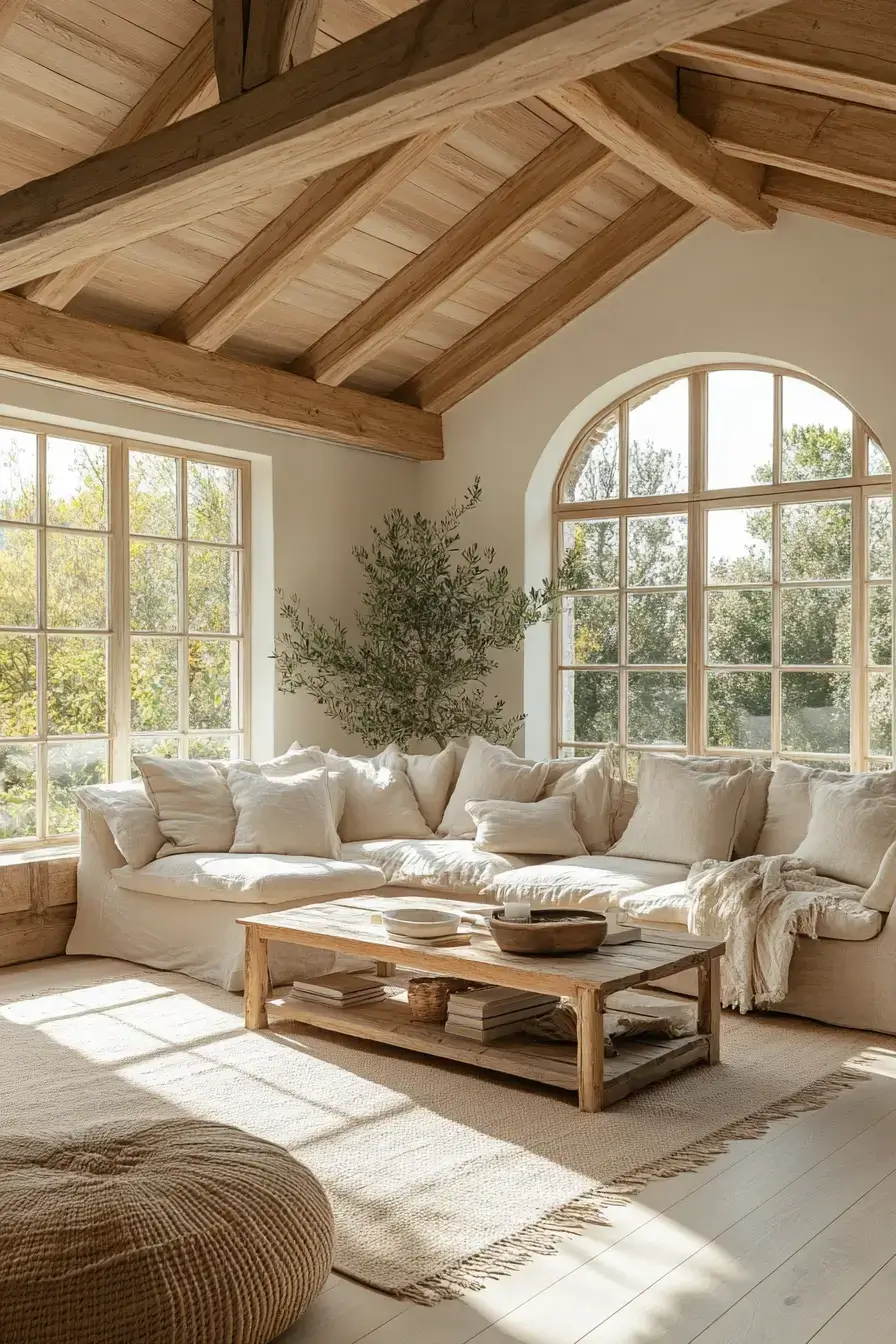 rustic farmhouse living room