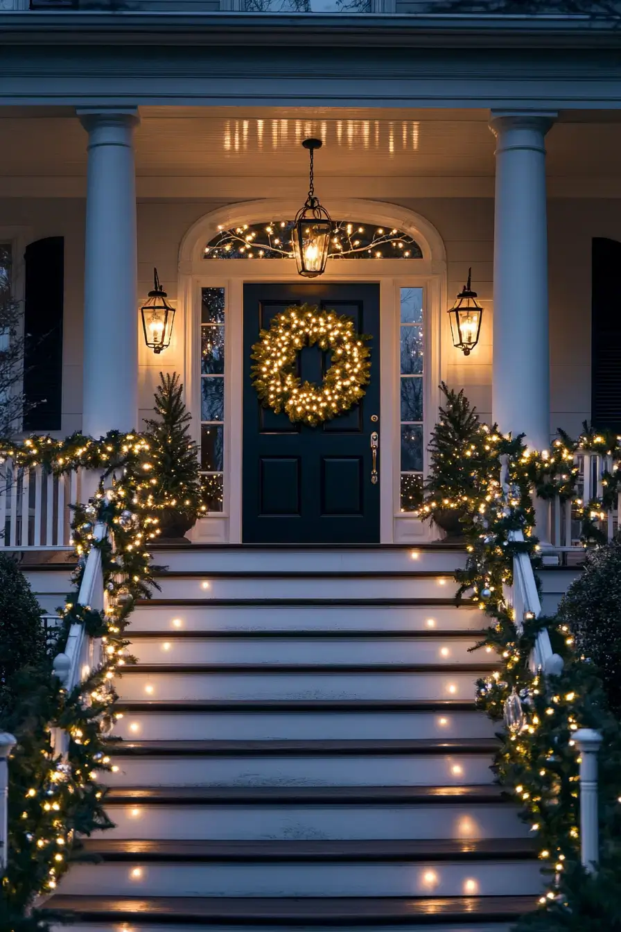 front porch christmas decor