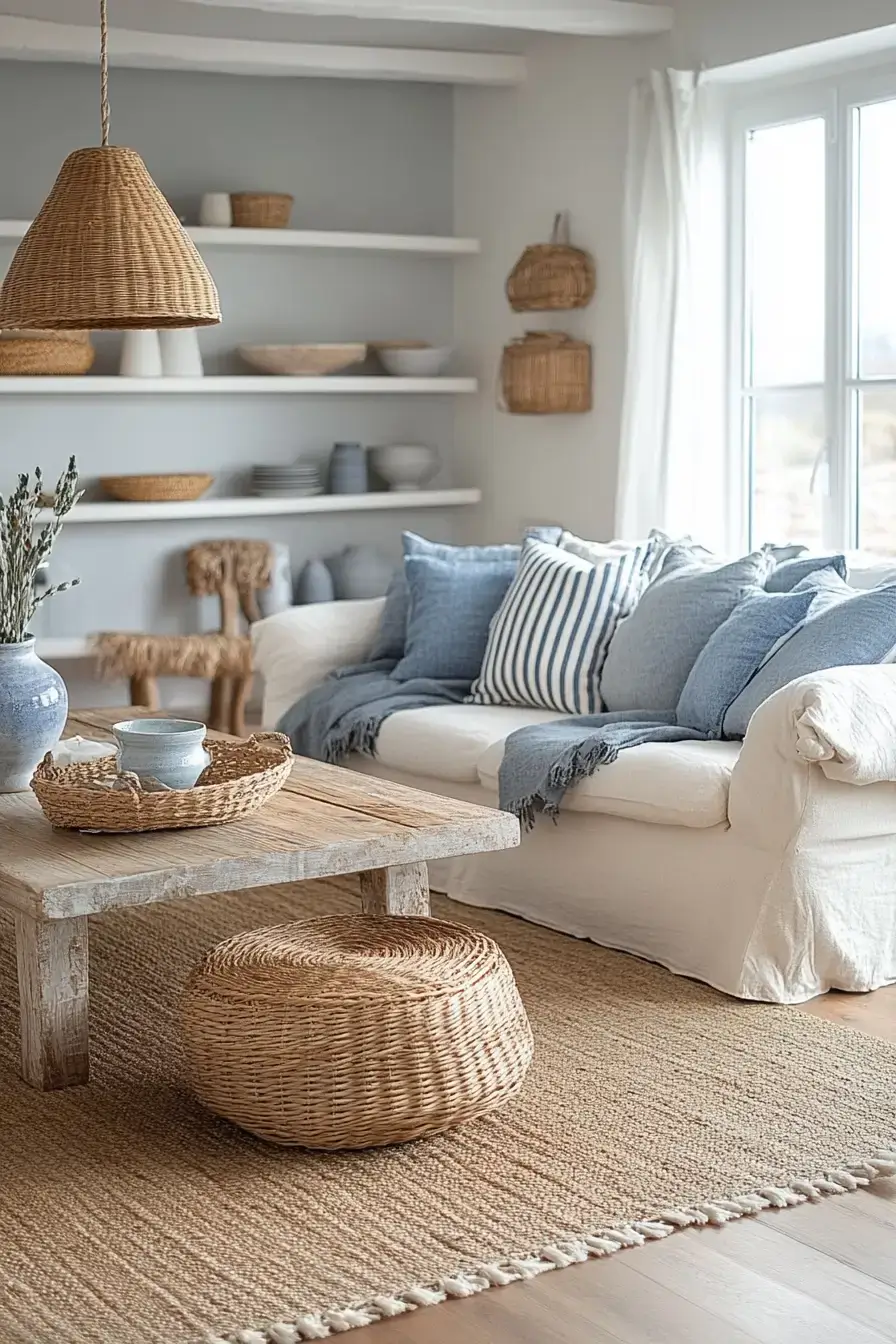 coastal casual living room
