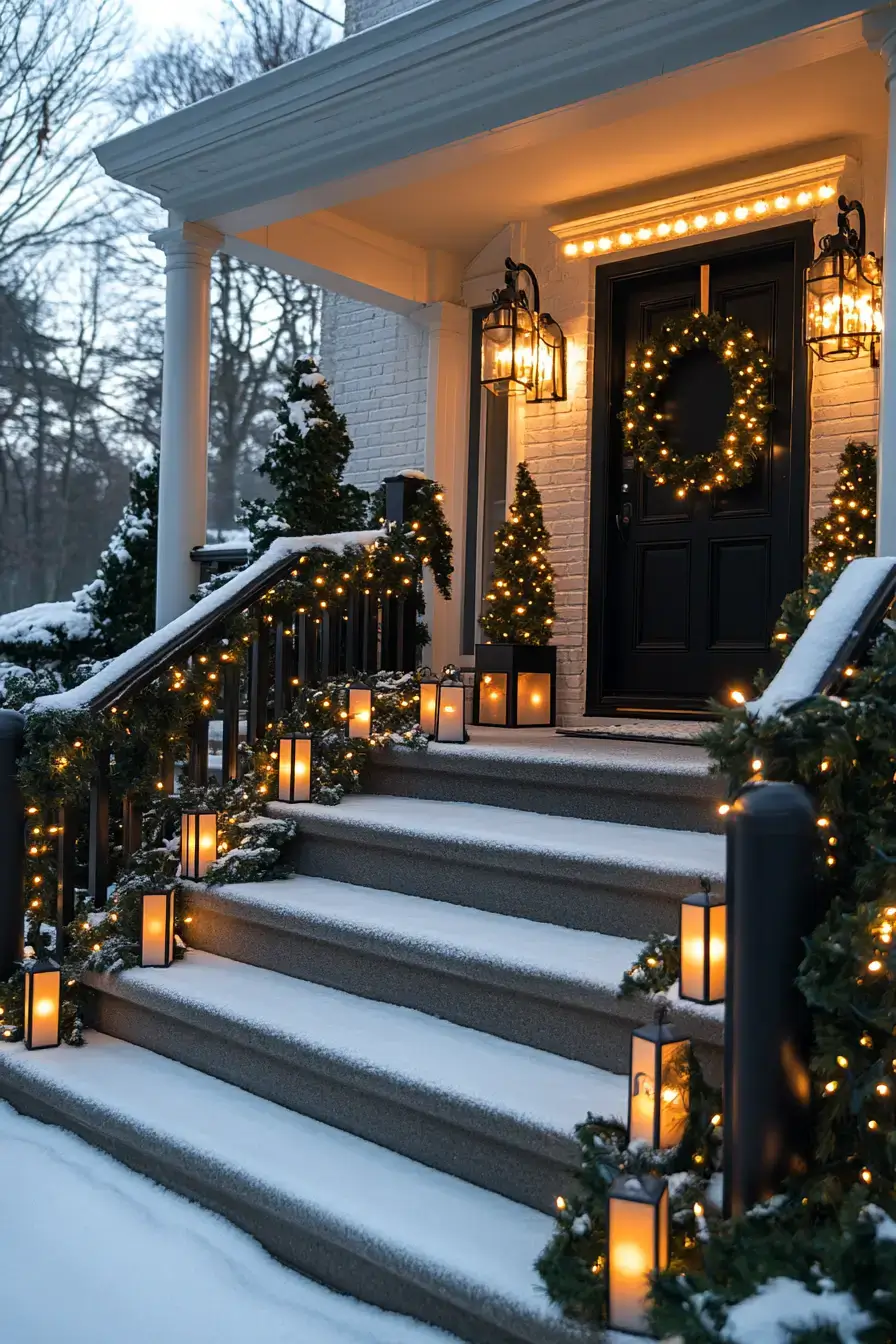 front porch christmas decor