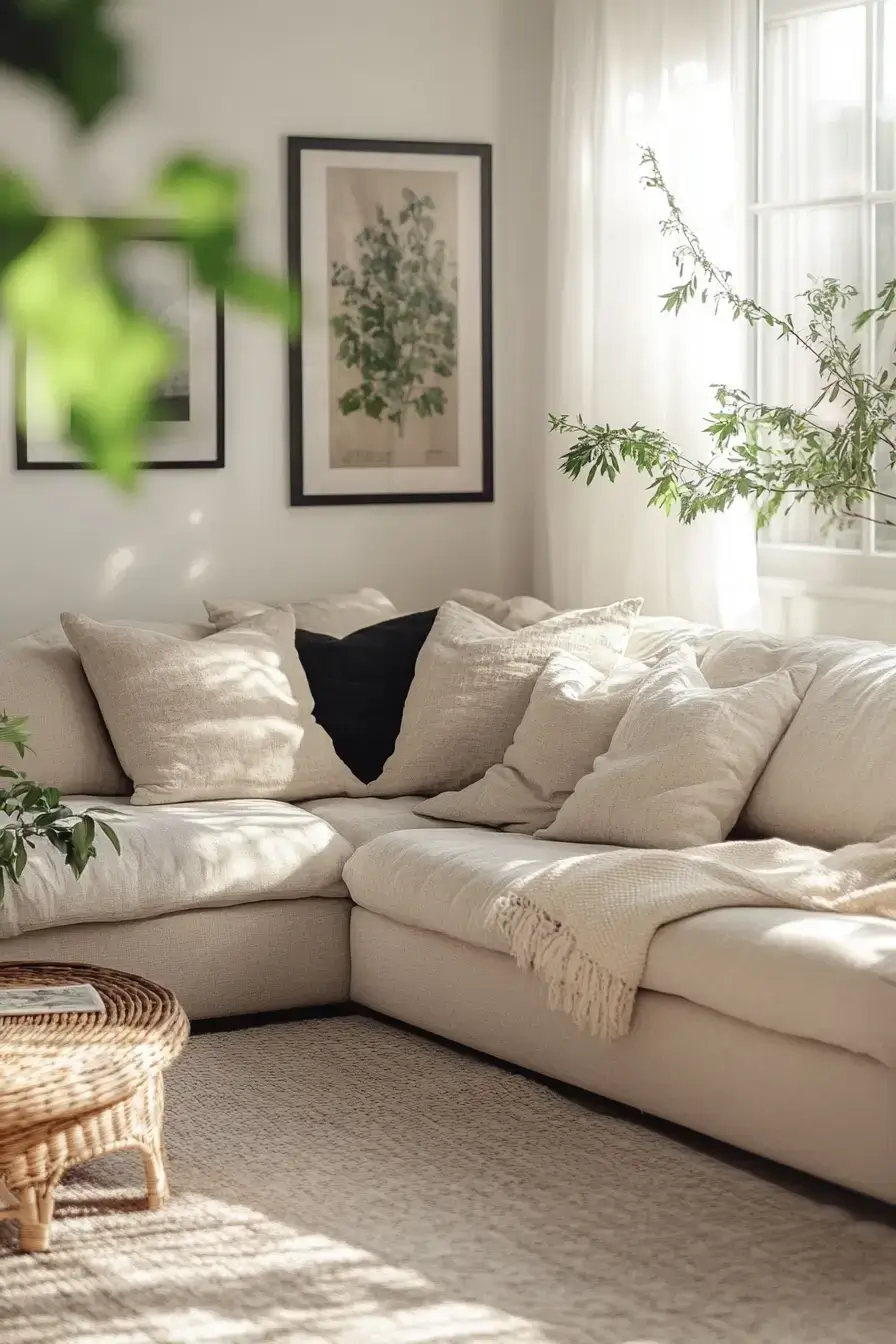 beige living room