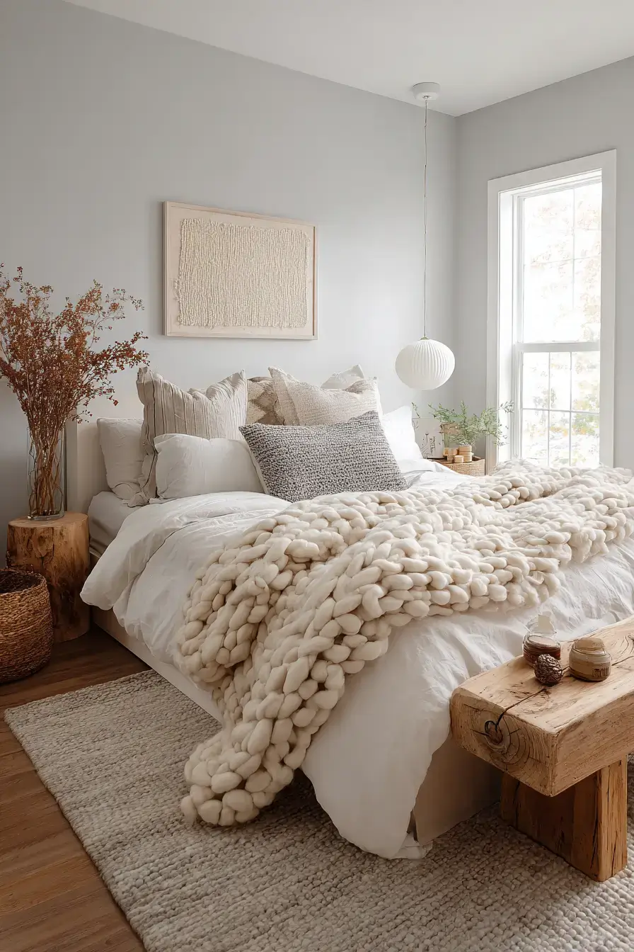 minimalist boho bedrooms