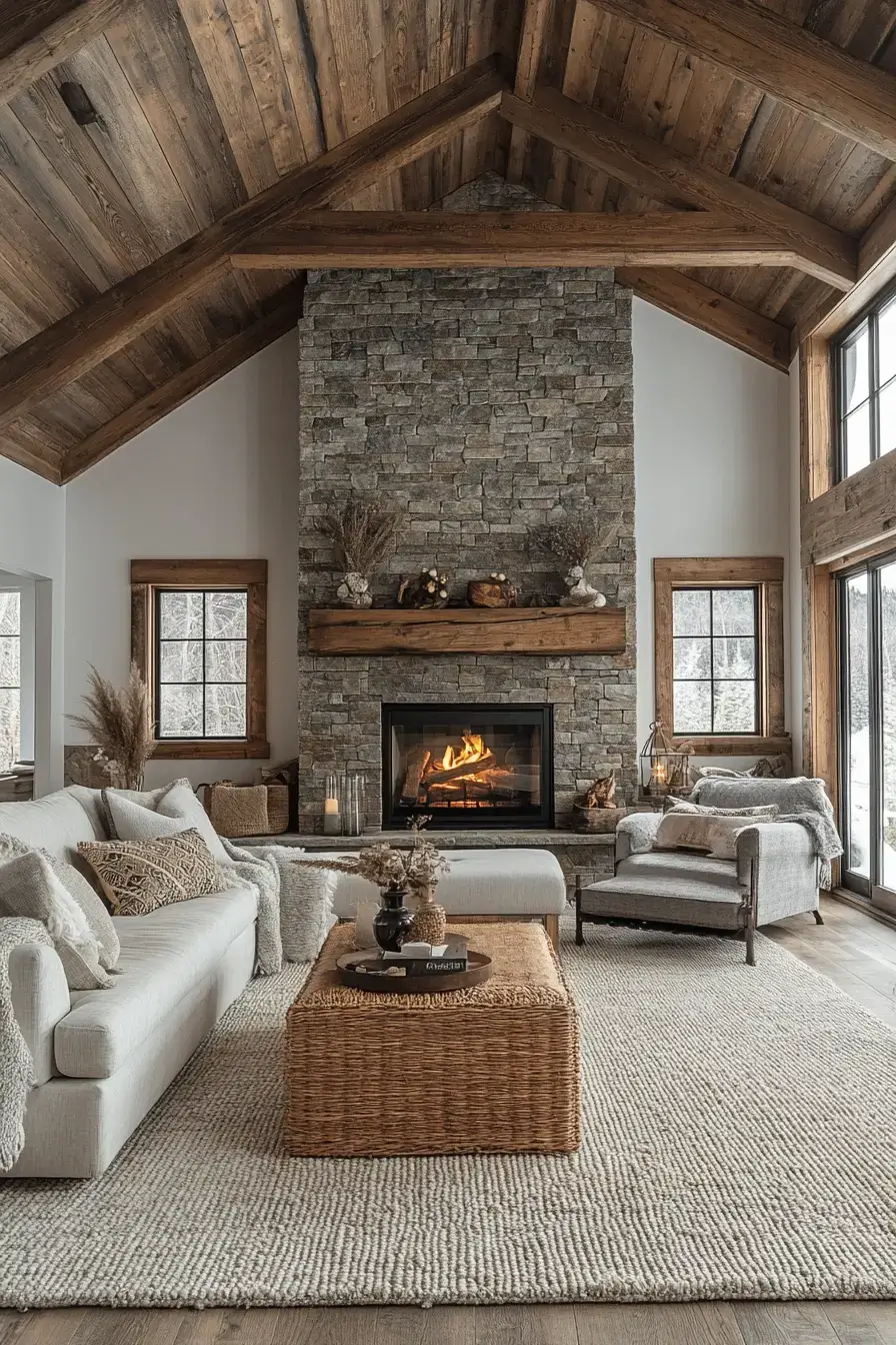 rustic living room decor