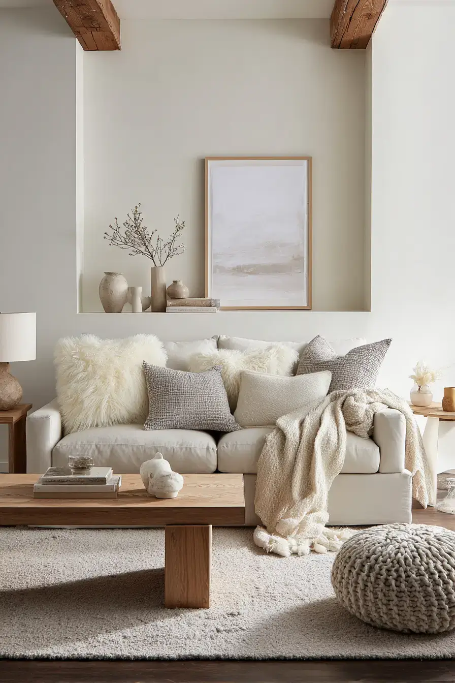 cozy minimalist living room