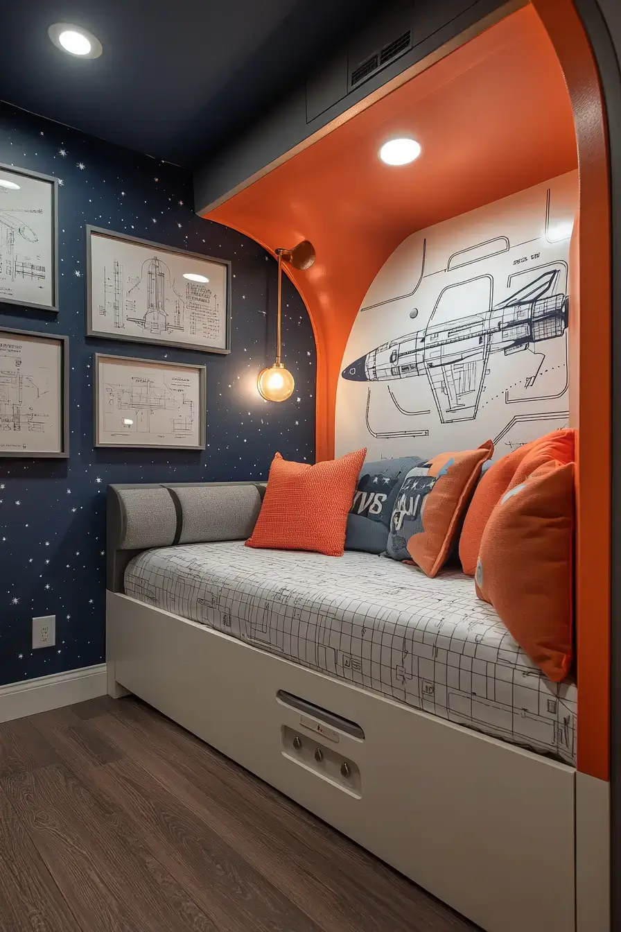 space themed bedroom